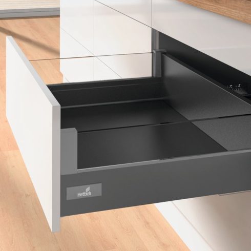 Hettich InnoTech Atira 30kg, antracit DesignSide 350x144mm (min.beépítési korpusz mélység 380mm)