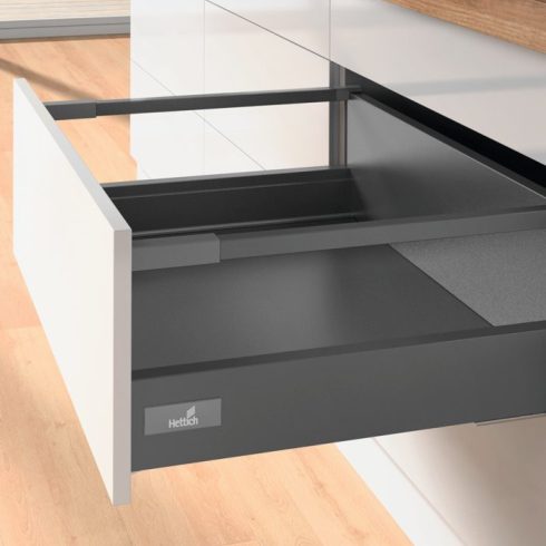 Hettich InnoTech Atira 30kg, antracit korláttal 470x176mm (min.beépítési korpusz mélység 500mm)