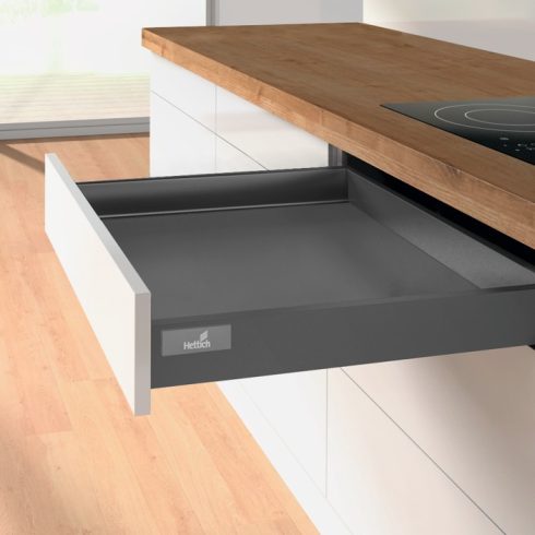 Hettich InnoTech Atira Push to open Silent 30kg, antracit 470x54mm (min.beépítési korpusz mélység 500mm)
