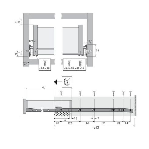 FR 402 görgős fióksín, 600, fehér