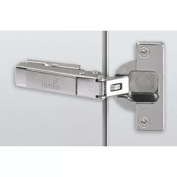  125° Intermat pánt (Intermat 9944), félig ráütődő, Nyitásszög 125°, TB-furatkép 45 x 9,5 mm, bepréseléshez (ø 8  x 11)
