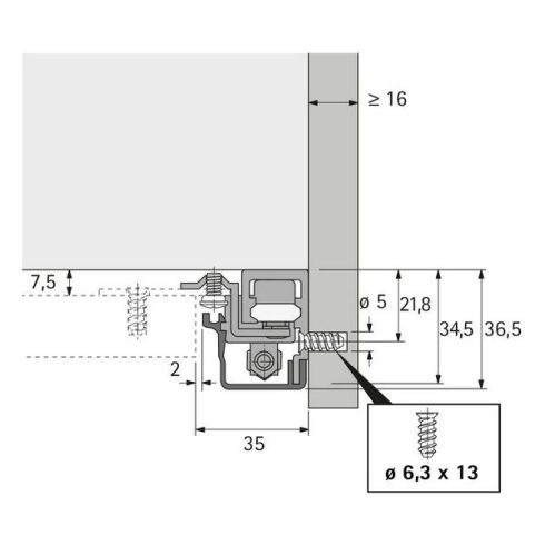 Vertico Synchro, közézáródó, 350 - 400 mm