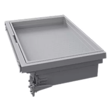   XXL sütő alatti fiók InnoTech Atira, Lábazat magasság  100 mm, ezüst