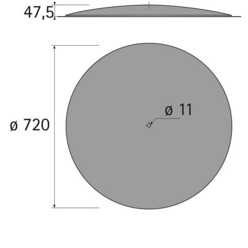 Alap lemez, ø 720 mm