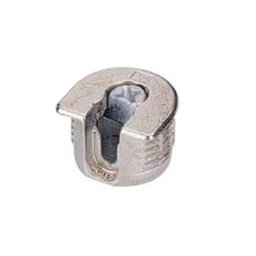   Excentrikus összekötő vasalat VB 35 M / 16 a 16 mm polcokhoz bordázott, nikkelezett