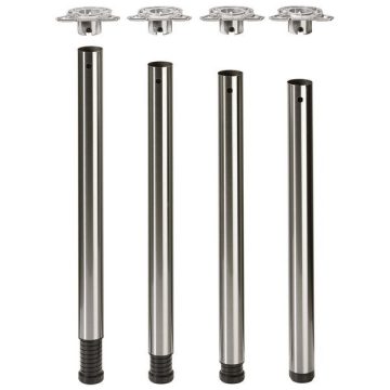   Szett Femi , ø 60 mm x 710 mm - 810 mm rozsdam. acél imitáció