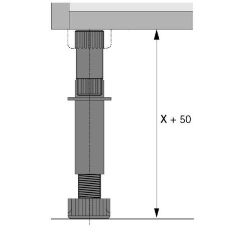 Adapter a szintező lábhozKorrekt / Euro