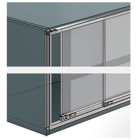 SlideLine 97, dupla sínprofil, 5000 mm