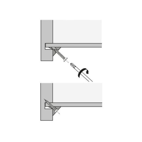RV 8 hátlap összekötő, Műanyagwhite