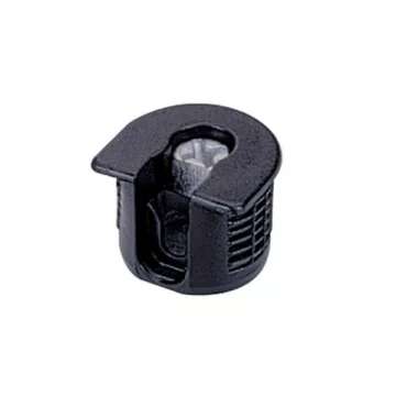   Excentrikus összekötő vasalat VB 35 M / 19 a 19 mm polcokhoz bordázott, fekete