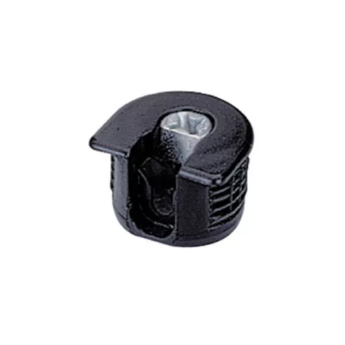 Excentrikus összekötő vasalat VB 35 M / 16 a 16 mm polcokhoz bordázott, fekete