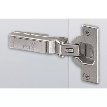   Intermat W-45- szögpánt (Intermat 9944 W-45), ráütődő, Nyitásszög 125°, TB-furatkép 45 x 9,5 mm, szétnyíló dübellel (ø 8  x 11)