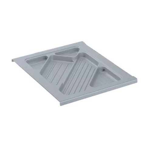 Írószertartó tálca, magasság 28 mm, EB 380 mm / 392 mm, alumínium imitáció