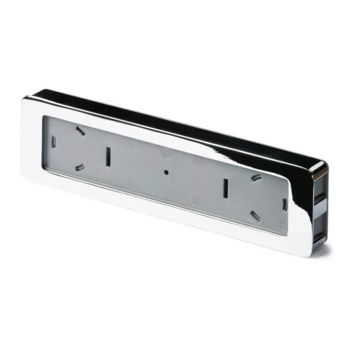 Touch in recessed handle, •–• 172 mm, bright chrome plated