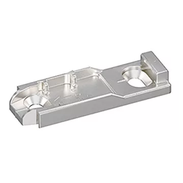   Egyenes szerelőtalp tartalmazza hosszfuratokon való magasság beállítás, nikkelezett, Furatsor 20 x 32  mm, csavaros rögzítéshez, távolság 3,0   mm
