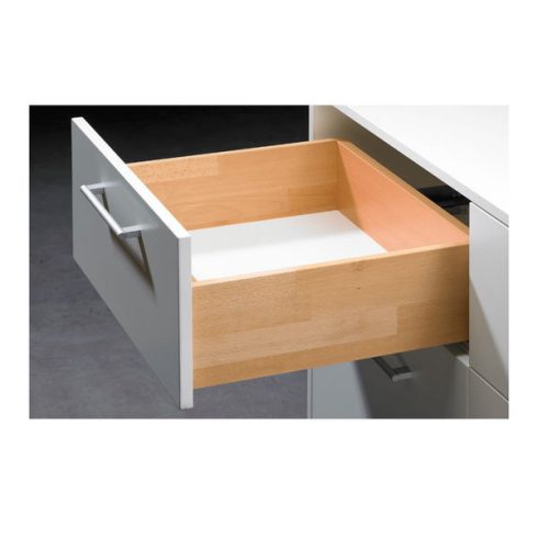 Quadro 25 Stop Control rendszerrel, dugós szerelés, EB 20 (fiók oldalprofil vastagság ≤ 16mm), 500 mm, bal