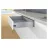   ArciTech Fiók oldalprofil, Fiók oldalprofil magassága 126 mm x NL 270 mm, ezüst, jobb