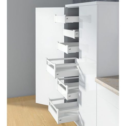 ArciTech Fiók oldalprofil, Fiók oldalprofil magassága 94 mm x NL 300 mm, fehér, bal