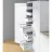   ArciTech Fiók oldalprofil, Fiók oldalprofil magassága 126 mm x NL 400 mm, fehér, jobb