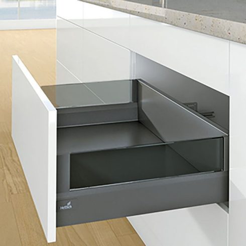 ArciTech Fiók oldalprofil, Fiók oldalprofil magassága 94 mm x NL 300 mm, antracit, jobb