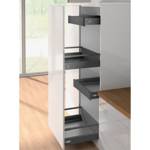 ArciTech Fiók oldalprofil, Fiók oldalprofil magassága 94 mm x NL 300 mm, antracit, jobb