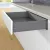 ArciTech Fiók oldalprofil, Fiók oldalprofil magassága 126 mm x NL 500 mm, antracit, jobb