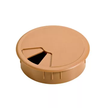 Kábelbevezetés, ø 80 mm, bükk imitáció