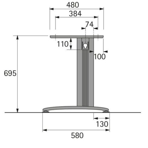 C összekötő láb, jobb