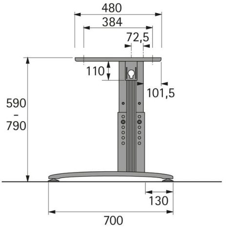 C alapláb magasságállítással