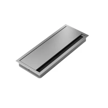 Kábelbevezetés, 120 mm x 300 mm, alumínium imitáció