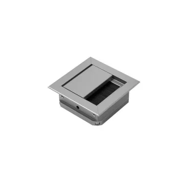 Kábelbevezetés, 70 mm x 70 mm, alumínium imitáció