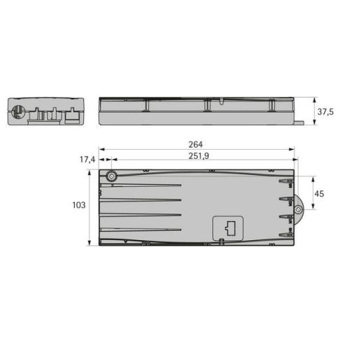 LegaDriveCompact-e-3 vezérlő egység, Compact-e-3, EU, 230 V / 50 Hz tápegység