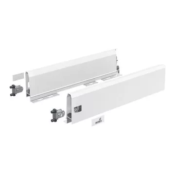   ArciTech Fiók oldalprofil készlet, Fiók oldalprofil magassága 126 mm x NL 350 mm, fehér, bal és jobb