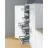   ArciTech Fiók oldalprofil készlet, Fiók oldalprofil magassága 94 mm x NL 350 mm, ezüst, bal és jobb