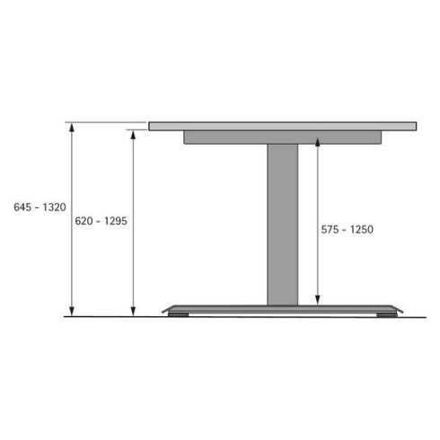 LegaDrive, LegaDrive emelóoszlop, 575 - 1250, alumínium, eloxált, ezüst