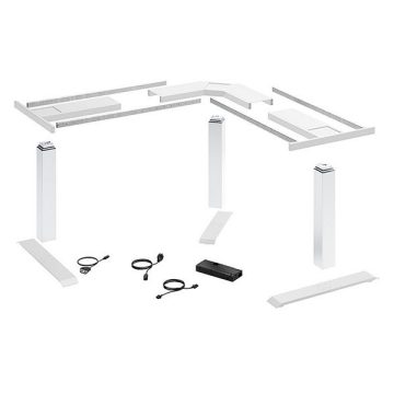   LegaDrive Systems90° szögű íróasztal állvány szett, fehér