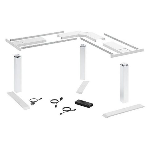 LegaDrive Systems90° szögű íróasztal állvány szett, fehér