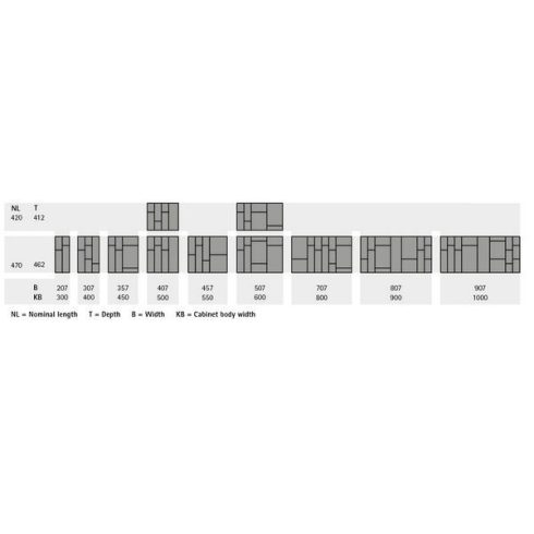 OrgaTray 590, 470 x 600 mm, antracit