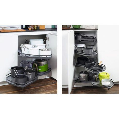 LeMans II Polckészletek Arena STYLE, porfestett, antracit , 600, jobb