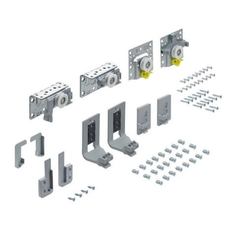 TopLine L, sorozatgyártáshoz, Futó- és vezetőelem készlet, magasságállítással, legelülső ajtó, balo oldali