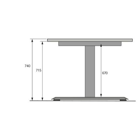 LegaDrive, Fix hosszúságú oszlop, 670, alumínium, porfestett, fehér