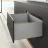   AvanTech YOU Fiók oldalprofil, magasság 251 mm x NL 450 mm, ezüst, jobb