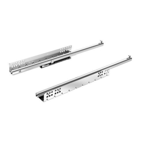 Quadro 25 Push to open rendszerrel, rácsúsztatható szerelés, EB 23 (fiók oldalprofil vastagság ≤ 19mm), 500 mm, jobb