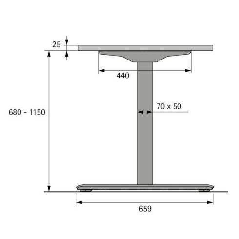 Íróasztal tartó keret Change Top Eco  Iróasztaltámasz készlet, fehér