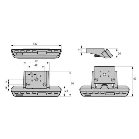Comfort handset, fekete