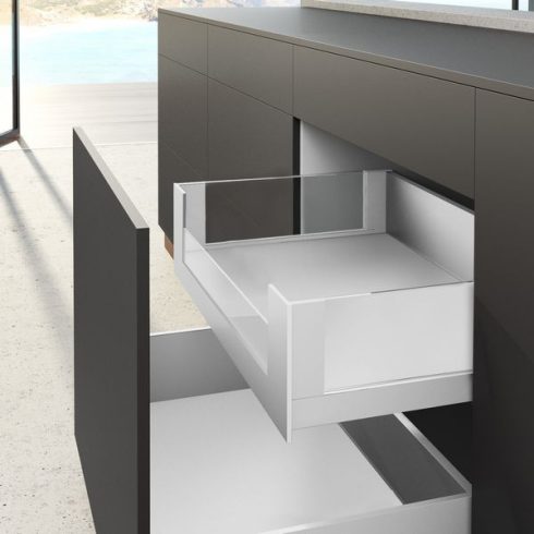 AvanTech YOU Üvegbetét a testreszabható belső előlaphoz, a szekrénytest szélességhez 1200 mm,  fél magasság