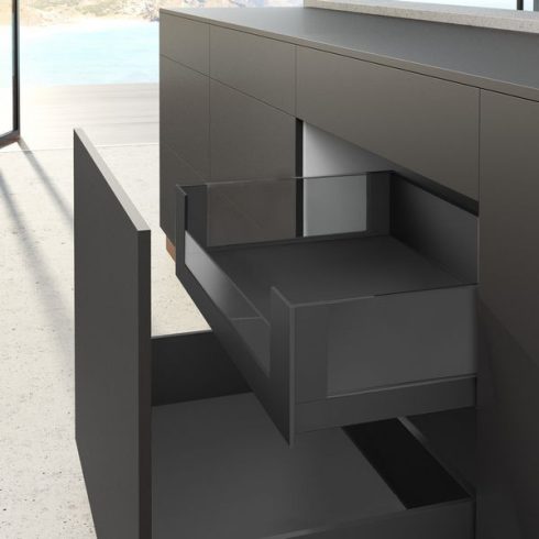 AvanTech YOU Üvegbetét a testreszabható belső előlaphoz, a szekrénytest szélességhez 1200 mm,  fél magasság