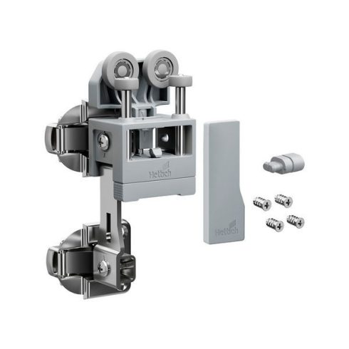 WingLine L, Könnyű teherbírású szerelvénykészlet, alsó vezető nélkül, 12 kg, szürke, bal, önzáró rugó nélkül