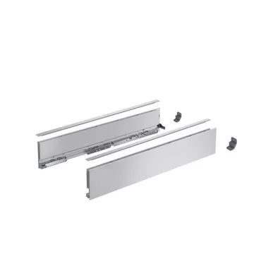   AvanTech YOU Fiók oldalprofil készlet, magasság 101 mm x NL 300 mm, ezüst, bal és jobb