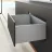   AvanTech YOU Fiók oldalprofil készlet, magasság 251 mm x NL 450 mm, ezüst, bal és jobb